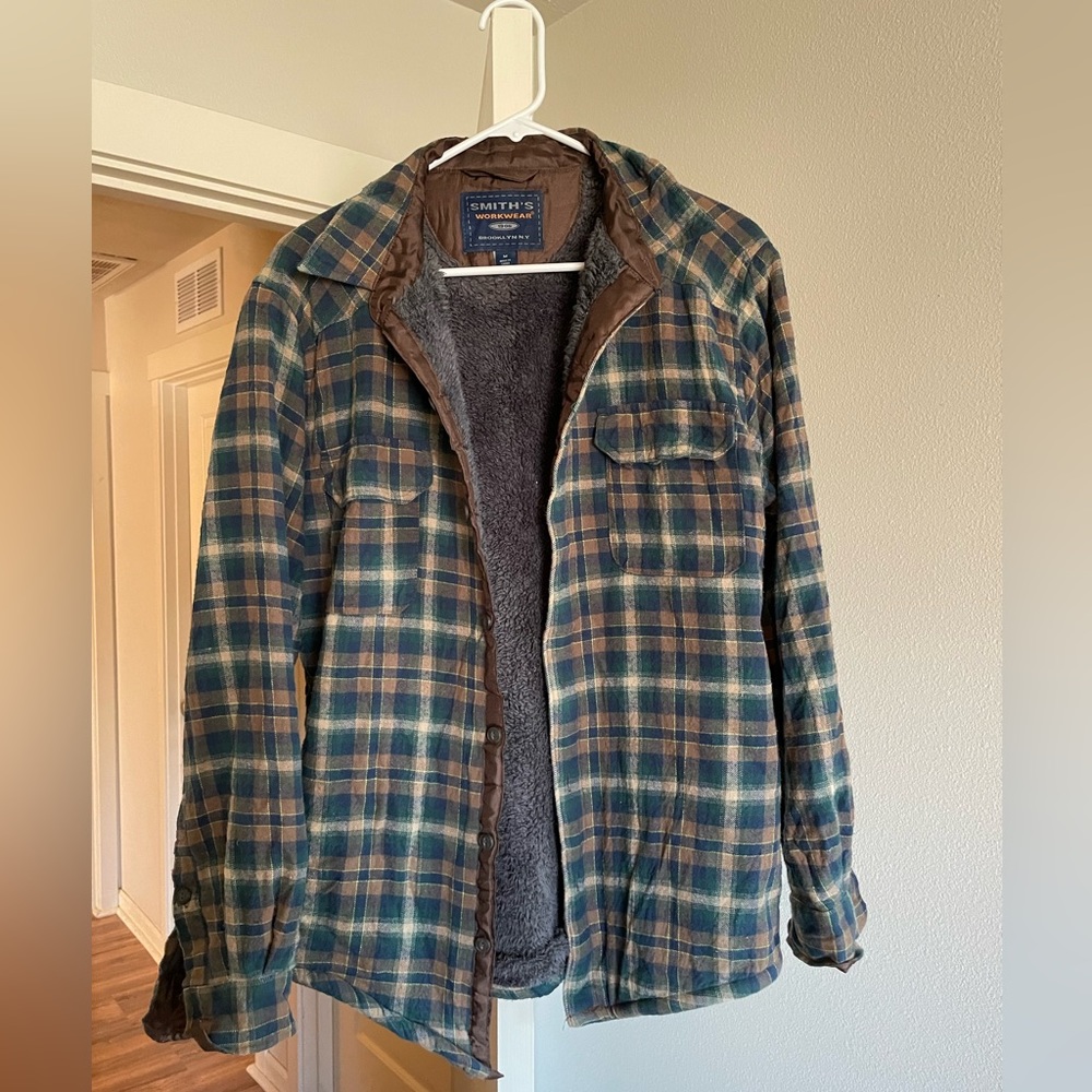 Sherpa lined Men’s fleece shirt